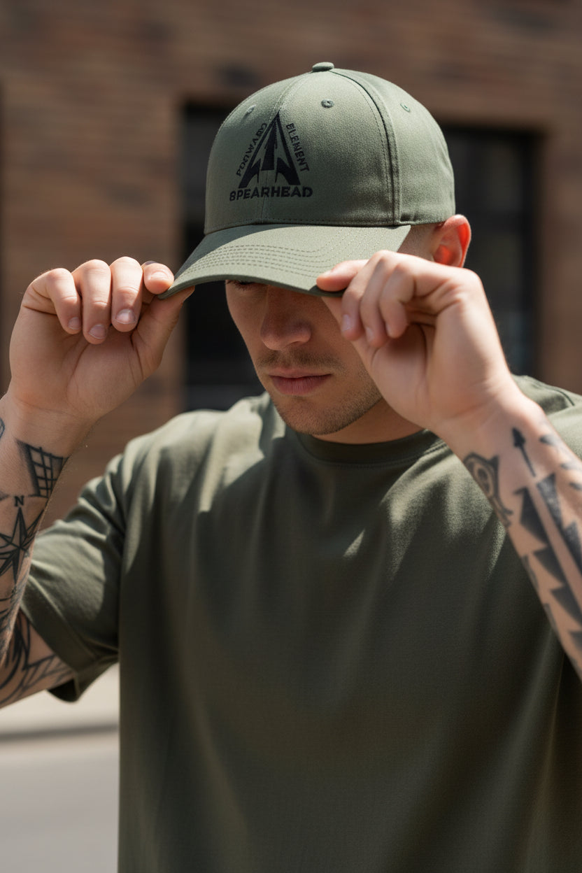 Pointe de lance - Vert olive