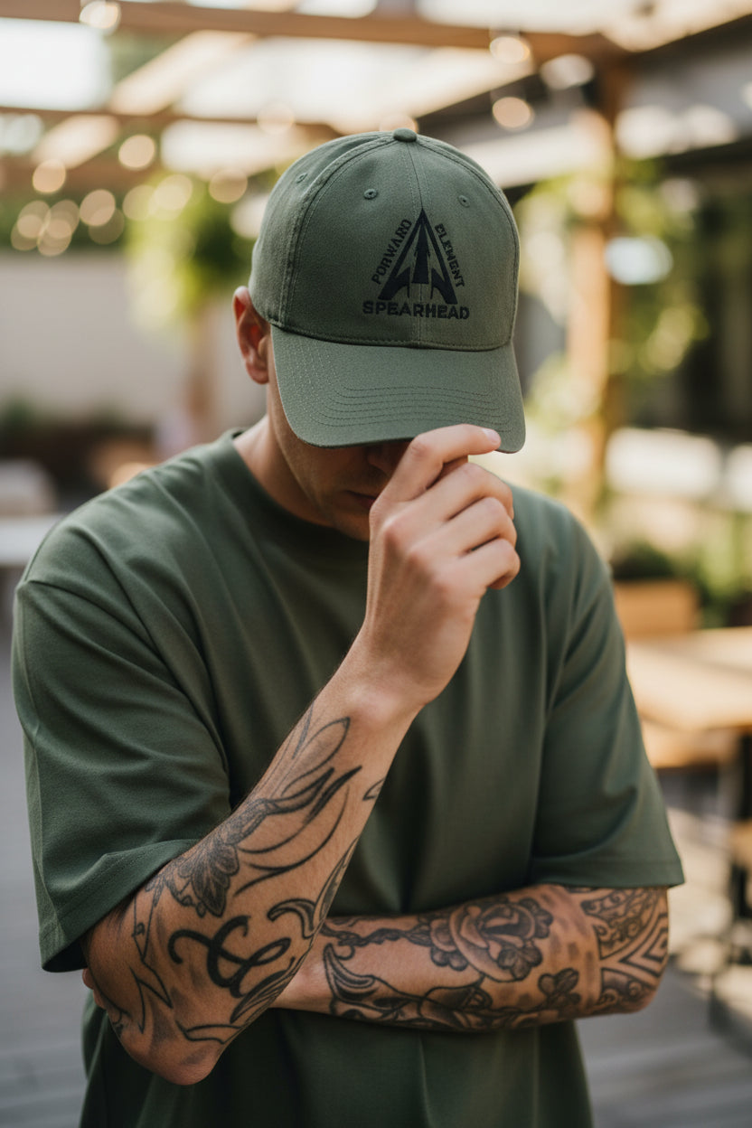 Pointe de lance - Vert olive