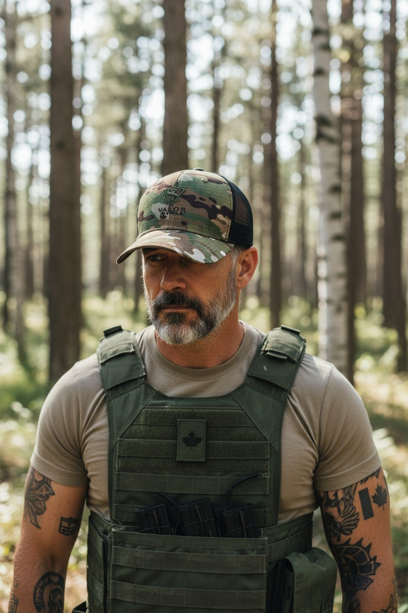 The Valor Signature Cap - Multicam Trucker